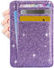 kandouren Slim Minalmist Rfid Wallet,Thin Small Credit Card Holder,Purple Glitter Wallets for Women...