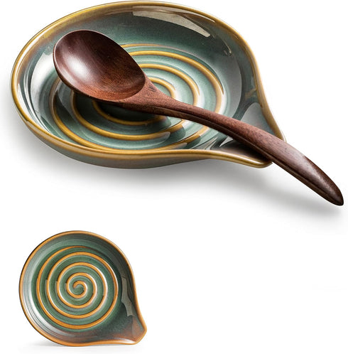 Spoon Rest, Spoon Holder for Countertop, Cooking Spoon Holder with Handle for Easy Hold and Transport, Farmhouse Decor, Utensil Rest for Spoons, L...