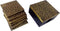 Purpledip Wooden Coasters (Set of 5): Brass Sheet Covered Mango-Wood Barware (11788)...