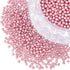 PH PandaHall 1000 Pcs Glass Pearl Beads, 4mm Pearl Bead Pink Smooth Craft Beads Round Loose Spacer Beads for Earring Bracelet Necklace Waist Chain...