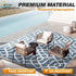 wikiwiki Outdoor Rug, 5x8ft Waterproof Reversible Mat Indoor Outdoor Rugs Carpet, Small Area Rug Plastic Straw Rug for Patio Deck Balcony Pool RV ...