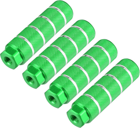 X AUTOHAUX 4pcs Aluminum Alloy Rear Foot Pegs Footrests Universal Green for BMX MTB Bike Bicycle Fit 3/8 Inch Axles...