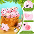 Stuffed Pig, 12 Pieces Assorted Toy Figures, Plush Animals for Holiday Back to School Party Favors, 3.2 x 3 Inch...