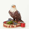 Jim Shore Heartwood Creek Mini Patriotic Eagle Stone Resin Figurine, 3.75”...