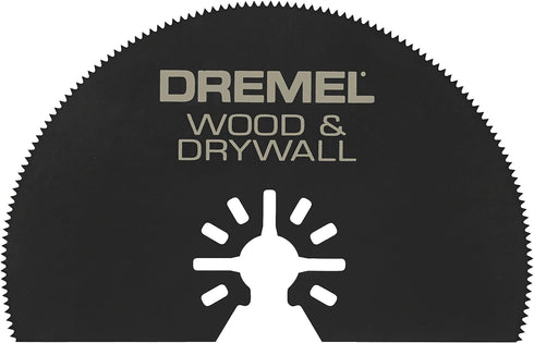 Dremel MM450 Multi-Max Half Moon Oscillating Saw Blade- Oscillating Tool Accessory- Perfect for Cutting Wood and Drywall- Universal Quick-Fit , Bl...