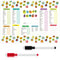 Baby Foods Tracker Fridge Magnet 9.84 x 13.78 Inch Dry Erase Menu Board for Fridge Log Daily Baby Food Chart Checklist Magnet Foods Tracker Whiteb...