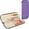 Teamoy Knitting Needles Case (Up to 14''), Travel Organizer Storage Bag for Knitting Needles, Tunisian Crochet Hooks and Accessories, Purple...