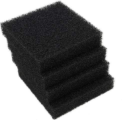 Aquarium Filter Activated Carbon Media Pad Pre Filter Nitrate Remover for Fish Tank Pond Canister Filter (L (12.5x12.5x2.5cm) 4 pcs)...