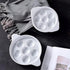 Bamboo's Grocery LoKii 6 Holes 2 Pack Ceramic Escargot Dish, Ceramic Snail Dish with Handles, Escargot Dish Diet Plates, White, 6 Inches...