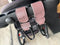 Sunshine & Sea Universal Stroller Straps with Hooks (Mauve) (2 Pieces), Milk Pink...