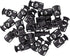 Mandala Crafts Black Shock Cord & Plastic Cord Locks for Elastic Drawstring Clips - Bungee String & Spring Toggle Cord Ends Stopper Clamps for Sho...