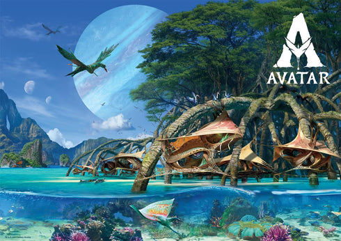 Buffalo Games - Avatar 2 - Metkayina Village - 500 Piece Jigsaw Puzzle for Adults Challenging Puzzle Perfect for Game Nights - Finished Puzzle Siz...