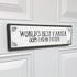 World's Best Farter Oops I Mean Father - Handmade Metal Wood Sign Light – Cute Rustic Wall Decor Art - Farmhouse Decorations – Fathers Day For Dad...