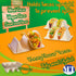 MT Products Pulp Fiber Taco Container 7" x 4.25" x 2" - 2 Compartments Taco Holder - Pack of 15...