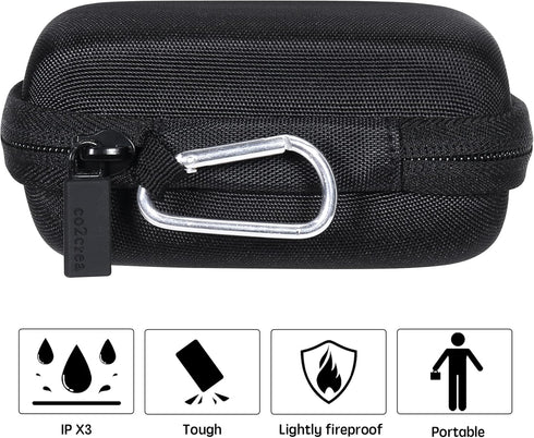 co2CREA Hard Case Compatible with Digital Camera, VAHOIALD/IWEUKJLO/CAMKORY/BEVLXNIV/PRISIA/Sevenat Kids Video Camera, Black...