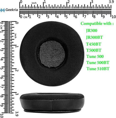 Geekria Sport Cooling-Gel Replacement Ear Pads for JBL JR300, JR300BT, T450BT, T500BT, Tune 500, Tune 500BT, Tune 510BT, Tune 600BTNC Headphones E...