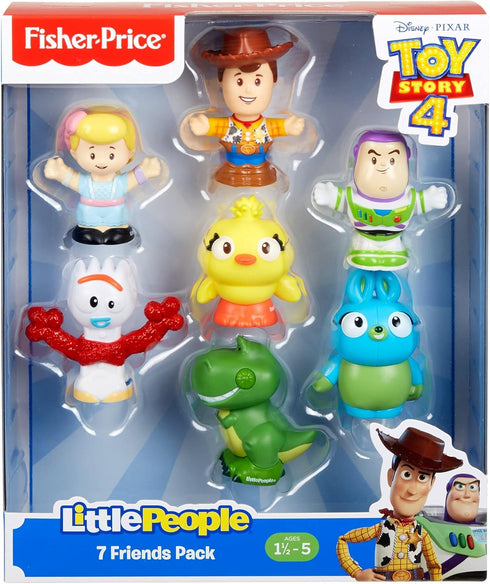 Fisher-Price Little People Toddler Toy Disney Toy Story 7 Friends Figure Set with Woody & Buzz Lightyear for Pretend Play Ages 18+ Months (Amazon ...