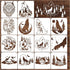 14 Pieces Wolf Stencils for Painting, Reusable Forest Wolves Mountain Stencils Template Wildlife Animal Wood Burning Stencils for DIY Crafts Canva...