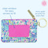 Lilly Pulitzer ID Holder Wallet, Blue Keychain Wallet with Zip Close, Cute Card and ID Case for Women, Cabana Cocktail...