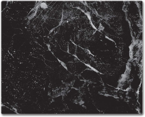 CounterArt Black Marble Design 3mm Heat Tolerant Tempered Glass Cutting Board 15” x 12” Manufactured in the USA Dishwasher Safe...