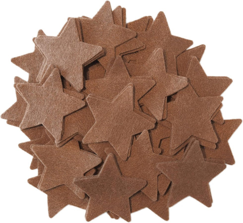 Playfully Ever After 2 Inch 60pc Felt Stars (Cocoa Brown)...