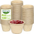 4 oz Small Paper Bowls, 100 Pack Chili Bowls Disposable, Compostable Bagasse Fiber Bowls, Microwavable Paper Bowls for Condiments Small Portion, S...