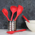 Chef Craft Premium Silicone Cooking Ladle, 11.25 inch, Red...