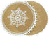 Round Placemats Set of 4, Dining Winter Modern Dinner Braided Beige Boho Round Table and Fall Circle Placemats Boho Runner Kitchen Table Plate Mat...