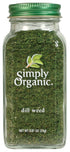 Simply Organic Dill Seed, 0.81 Ounce Bottle, Light and Soft, Delicate Flavor Pairs with Salads, Sauces and Fish, Kosher...