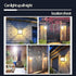 Solar Sconce Lights - Outdoor Solar Lights Porch Lightspatio Wall Light Fixture Human Body Sensor Lighting from Dusk to Dawn 3 Modes for Terraces,...