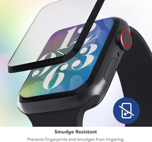max Protection HD Screen Protection - 2 Pack - Hybrid Glass Screen Protector - Made for Apple watch 44 mm Series 6 / SE / 5/4, clear (990307900)...