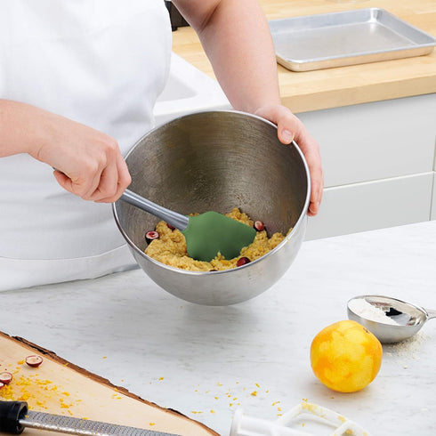 Tovolo Flex-Core Stainless Steel Handled Spatula Heat-Resistant & BPA-Free Silicone Turner Head, Cast Iron & Non-Stick Cookware, Dishwasher-Safe, ...