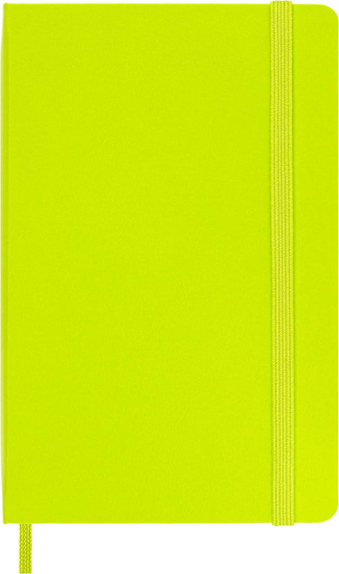 Moleskine Classic Notebook, Hard Cover, Pocket (3.5" x 5.5") Ruled/Lined, Lemon Green, 192 Pages...