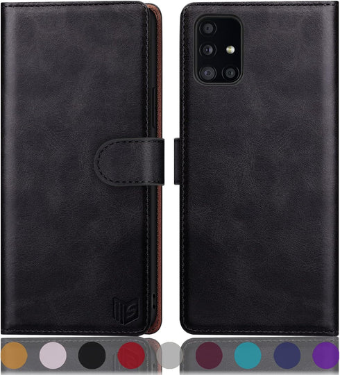 SUANPOT for Samsung Galaxy A71 5G (Non 4G Version) Leather Wallet case with RFID Credit Card Holder Flip Folio Book Phone case Cover for Samsung A...