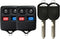 KeylessOption Keyless Entry Remote Control Fob Uncut Blank Car Ignition Key for CWTWB1U345, GQ43VT11T (Pack of 2)...