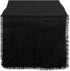 DII Jute Burlap Collection Kitchen Tabletop, Table Runner, 15x74, Solid Black...