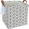 LANGYASHAN Square Storage Baskets Waterproof Canvas Children Laundry Nursery Hamper for Shelves Gift Baskets Toy Organizer Room Decor (Geometric)...