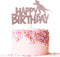 happy birthday cake topper rose gold glitter dinosaur cake topper boy and girl dinosaur theme birthday party cake decoration...