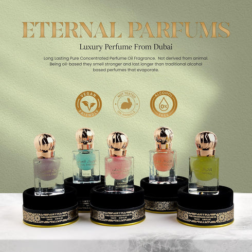 Musk Tahara Collection - Luxury Perfume From Dubai - Long Lasting Pure Concentrated Perfume Oil Fragrance Alcohol Free French Lavender, White Musk...