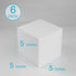 Silverlake Craft Foam Cubes - American-Made Hard Foam - 6-Pack 5x5x5" EPS Blocks for Professional Modeling & Projects...