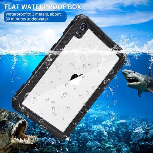 AICase iPad Mini 6 2021 (6th Generation) 8.3 Inch Waterproof, Dustproof, Shockproof Case Cover with 360 Full-Body Protection, with Lanyard and kic...