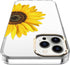 BAISRKE Compatible with iPhone 13 Pro Case, Clear Case with Sunflower, for Women, Shockproof Hard Back Cover for iPhone 13 Pro 6.1 inch 2021 - Yel...