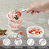 6PCS Mini Small Tiny Tongs, 4.25Inch Stainless Steel Small Tongs for Serving Food, Durable Kitchen Metal Tongs for Ice, Salad, Toaster, Desserts, ...