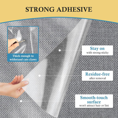 3-Pack Anti Cat Scratch Furniture Protector from Cats Scratching - 3 x 40" x 8.2" Door Protector from Dog Scratching, Door Protector from Dog & Ca...