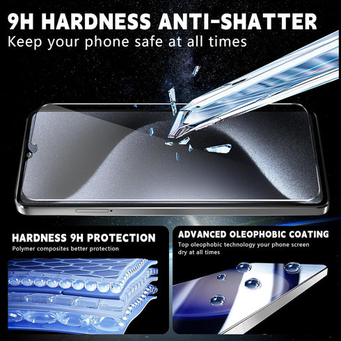 3 Pack Screen Protector for T-Mobile REVVL 7 5G,Ultra HD Tempered Glass,9H Hardness,Case Friendly,Easy Installation,Anti-Shatter,Bubble Free...