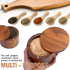 Acacia Salt Cellar 9 Ounces Capacity, Wood Salt & Spice Box With Swivel Cover, Salt Keeper, Wood Jar For Kitchen, Perfect For Keeping Table Salt, ...