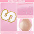 Patch Makeup Bag Travel Small Cosmetic Bag Pink PU Makeup Pouch Zippered Personalized Preppy Initial Skin Care Stuff Bag for Women Birthday Gift T...