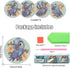 4 Pcs Diamond Art Painting Creative Coasters DIY Animal Bluebird Diamond Art Coasters Diamond Painting Kits Diamond Non Slip Coaster for Beginners...