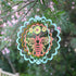 Kinetic 3D Metal Bee Wind Spinner Hanging Ornament Worth Gift for Home and Garden - 12inch Bee Mandala Kinetic Hanging Whirligigs Sun Catcher Wind...