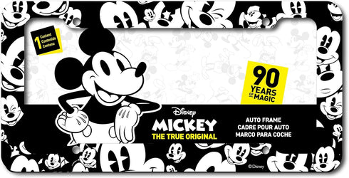 CHROMA 42563 Disney Mickey Mouse Emoji Heads Plastic Frame, 1 Pack, BLACK AND WHITE...